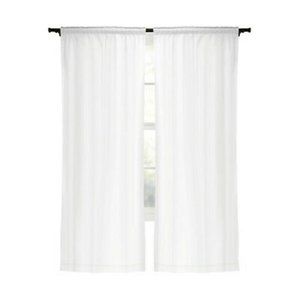 Style Selections 54"-80" White Blackout Curtain Li
